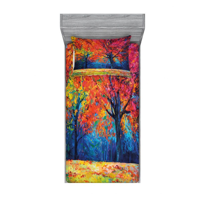 Microfiber Sheet Set, Twin Sheet Set with Fitted Sheet