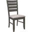 Chaises d'appoint grises (2) - Siège rembourré et dossier moderne 2 rembourrage en mousse de salle à manger au look élégant