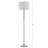 Pricilla 60.25'' Chrome Traditional Floor Lamp