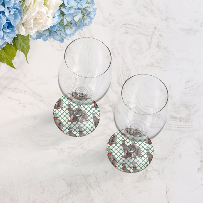 Sous-verres ronds en cuir Regal, Marion