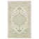Alosio Vintage Medallion Handmade Natural Wool Area Rug, Sea Green