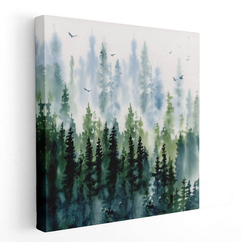 Evening Treeline - Canvas Print Wall Art, 40" H x 40" W