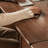 Nut-brown Rectangular Solid Wood with 1 drawers desk-1948141209