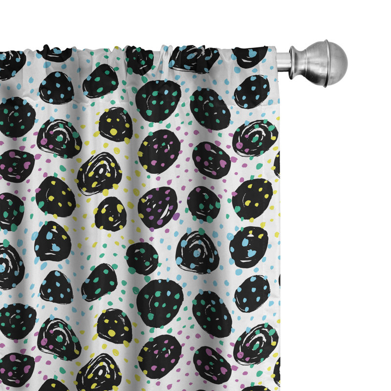 Semi-Sheer Rod Pocket Curtain Panels, 28" x 84"