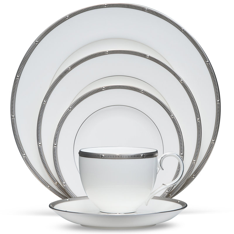 Soucoupes Noritake Rochelle, 6 po, Platine