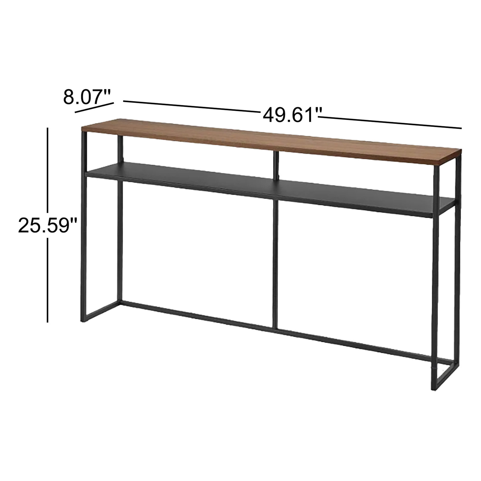 Tower 50" Console Table, Black