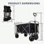 Chariot de camping portatif pour enfants pliable avec grandes roues-110977677