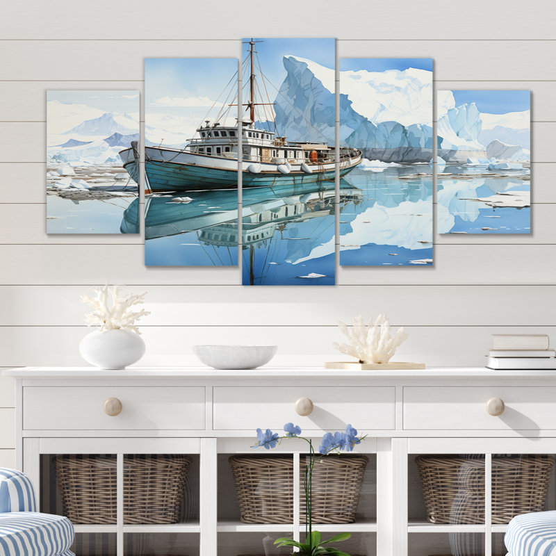 Amone - impression sur toile de paysages - 5 panneaux