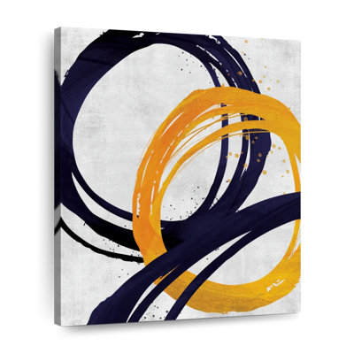 Cercles abstraits sur toile