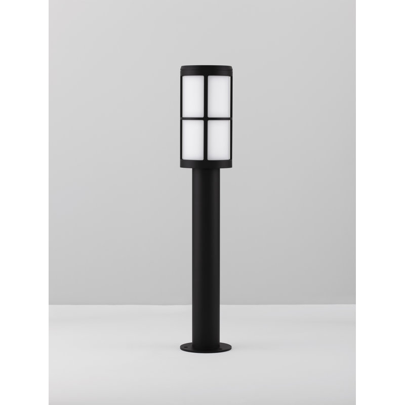 Black Metal Bollard Light