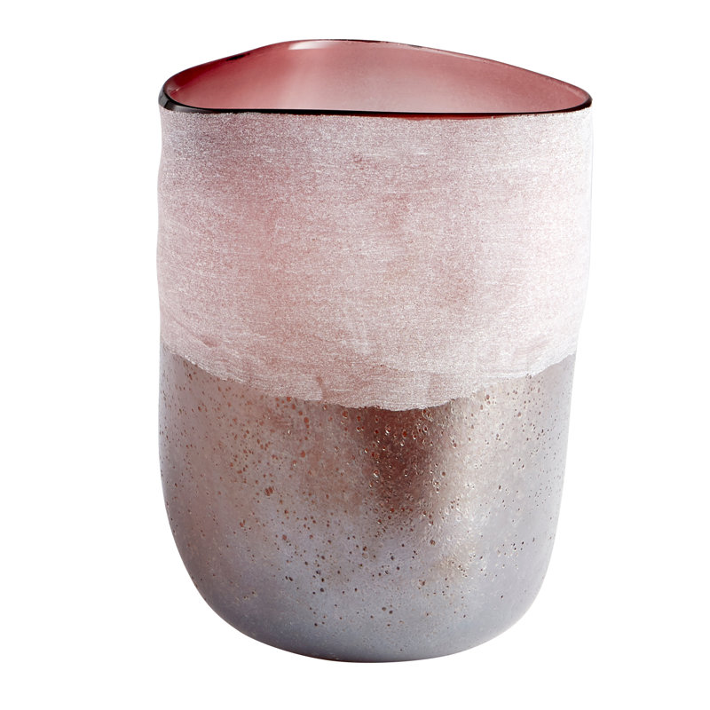 Europa Glass Table Vase, 11.5" H x 9" W x 9" D