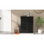 HOMCOM Narrow Shoe Cabinet 5-Tier for Entryway 2 Slatted Doors-1994329108