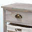 Banc de rangement à 3 tiroirs avec paniers au fini gris clair Yarven, H 16,28 po x l 41,89 po x P 11,26 po