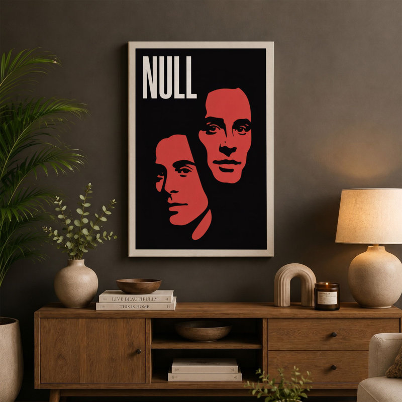 Null Modern - Wrapped Canvas, 18x12 - 45.7 x 30.5 cm, Ochre Border