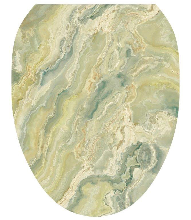 Décalcomanie de siège de toilette Onyx Stone, Allongé