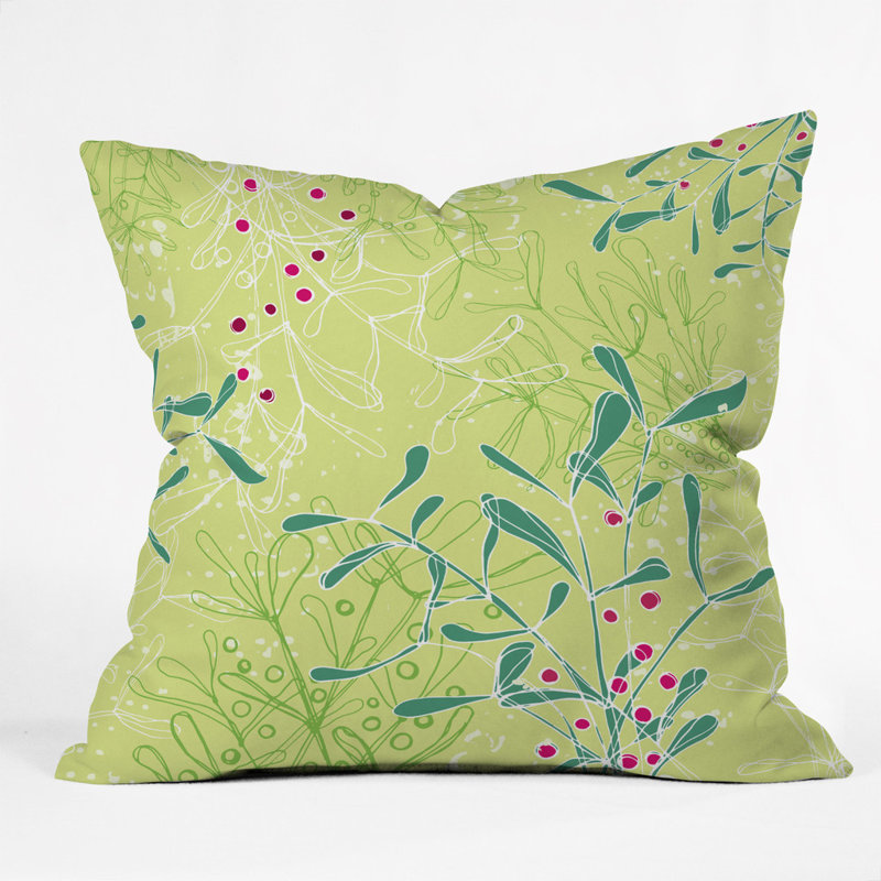 Coussin en polyester Mystic Mistletoe, 20 po x 20 po