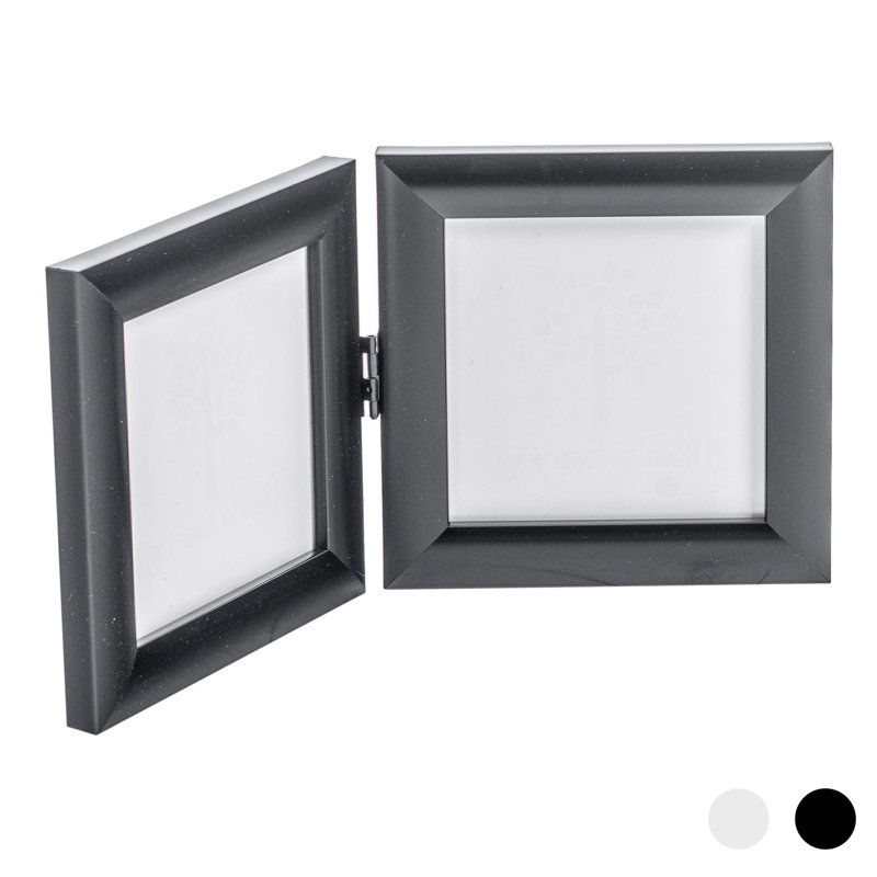 Nicola Spring - Folding 2 Photo Frames, Black