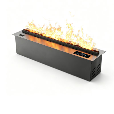 Humidificateur électrique encastré 39,37 "avec flamme de brume simulée réaliste