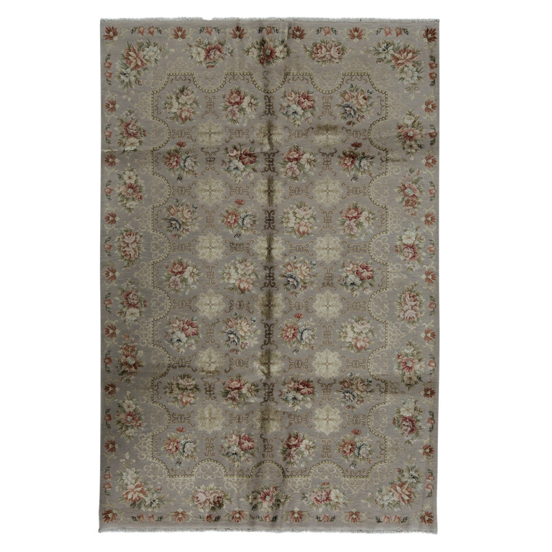 High-Quality Hand-Knotted Oyster Area Rug