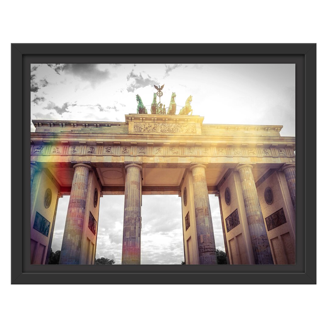 Gerahmtes Wandbild Brandenburger Tor in Berlin