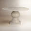 Macalaster Dining Table-Faux Travertine