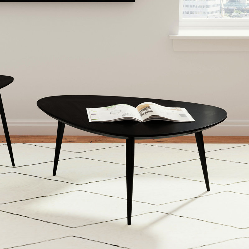 Triangular Solid Wood Coffee Table