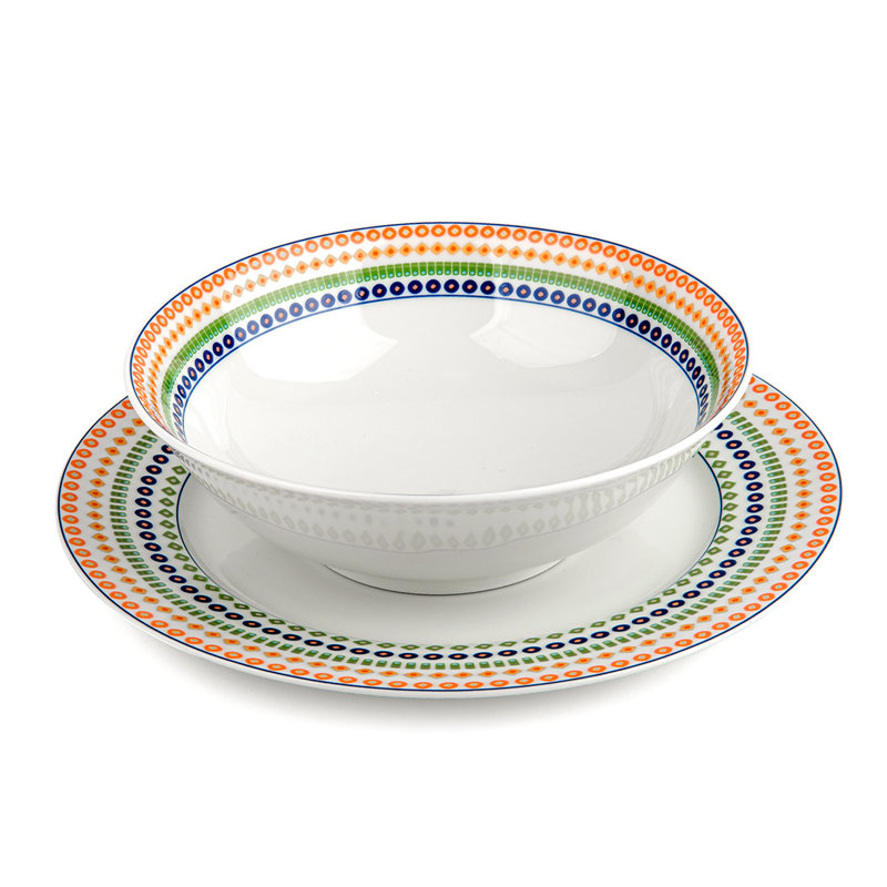 Bol à salade antique en mosaïque bohémienne 6 po