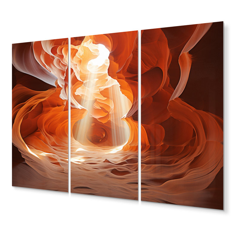Ensemble de 3 décorations murales en métal 3 canyons