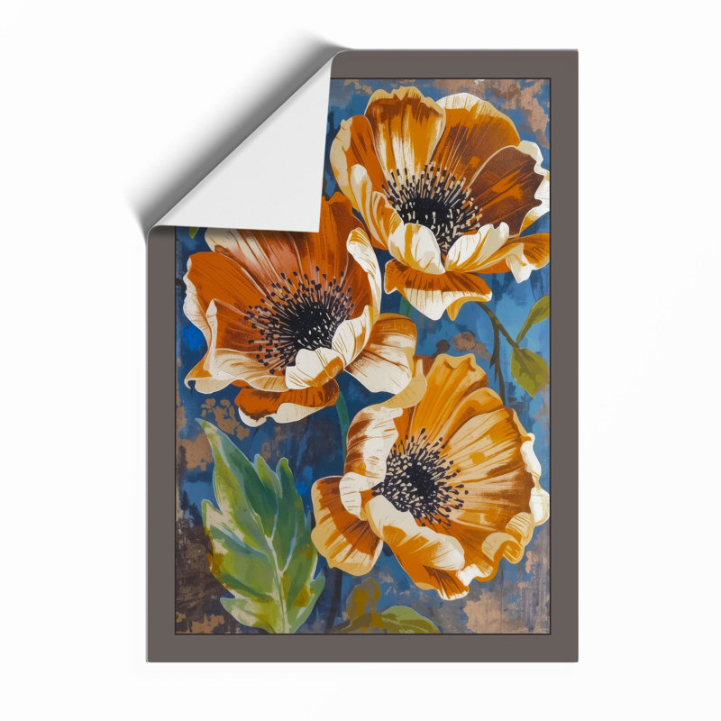 Anemone Study Botanical - Framed Print, A1 - 84.1 x 59.4 cm, Unframed