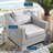 Conway Outdoor Patio Wicker Rattan Armchair-1206659692