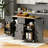 Kitchen Island With Rubber Wood Top-978768916