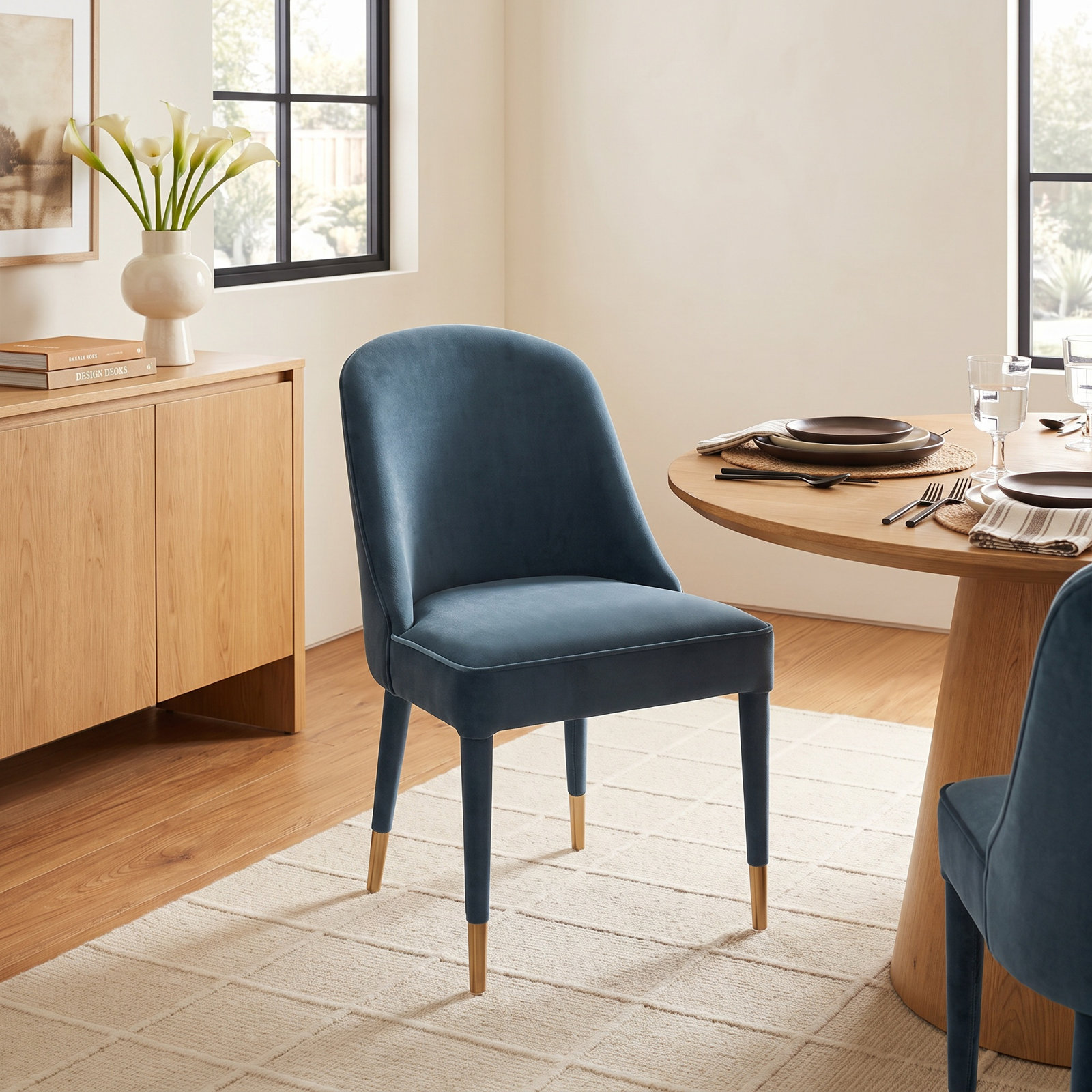Belhaven Parsons Dining Chair, Blue
