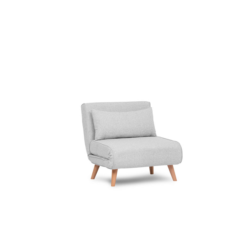 Allinson 80cm Upholstered Futon Chair, Grey