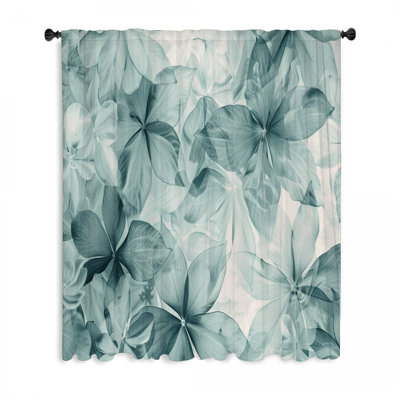 Rideaux à motif floral collage, rideaux floraux et hossain