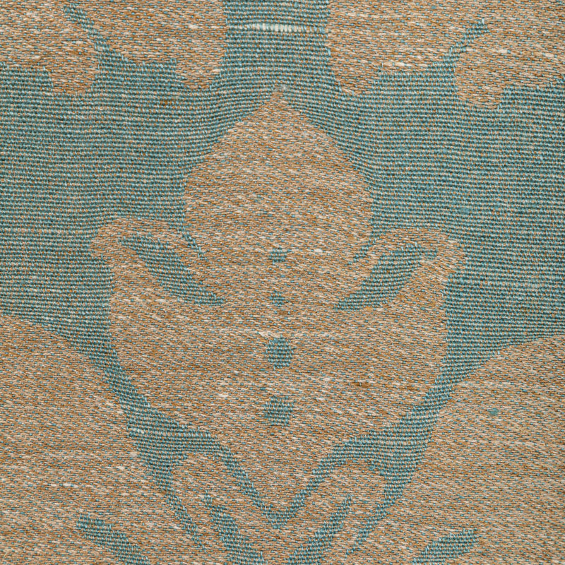 Acanthus Damask Fabric, Blue