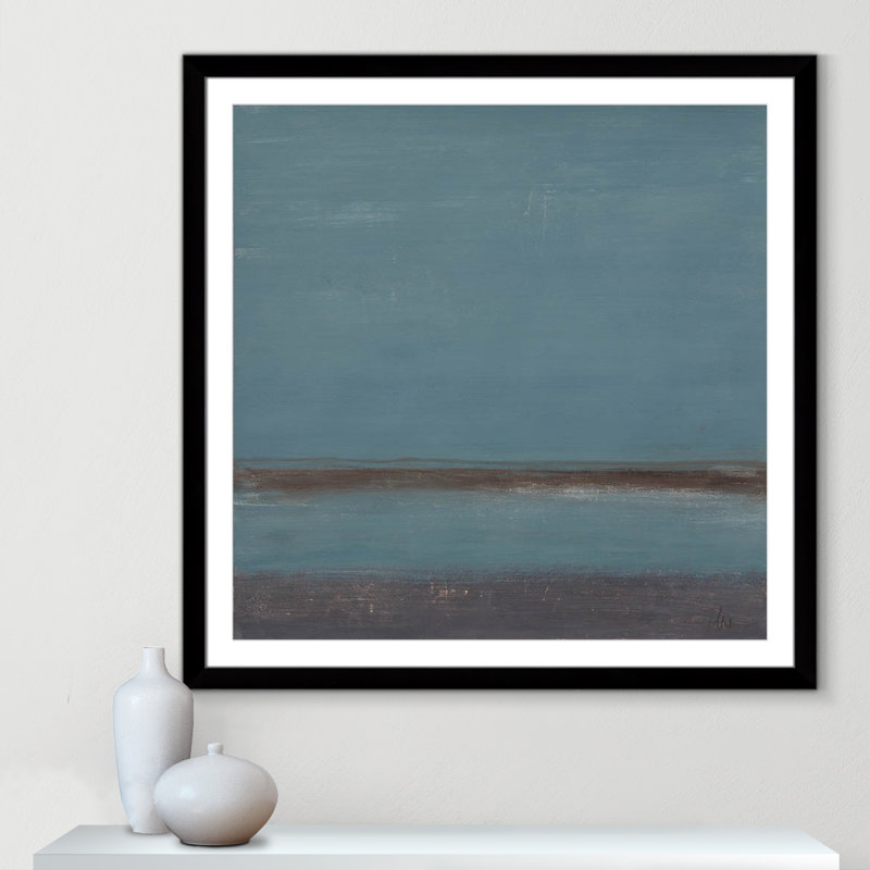 " A Distant Memory ", Black Cube Framed, 42.5" H x 42.5" W x 1.25" D