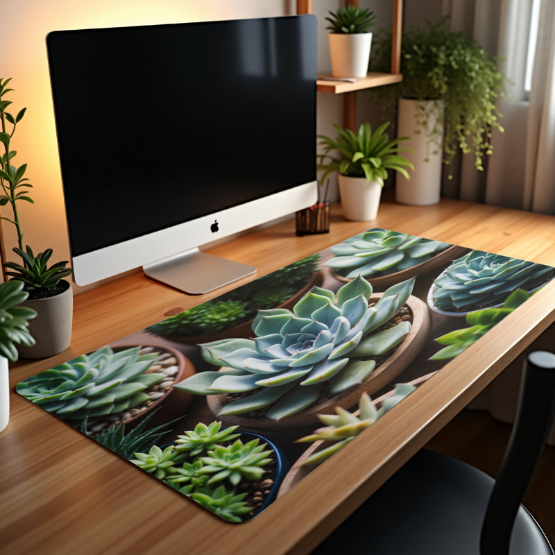 Polyester Desk Pad, 14.4x12.1