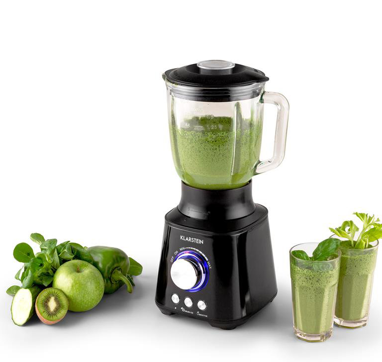 Klarstein Herakles 3 Speed 1500ml Countertop Blender, Black