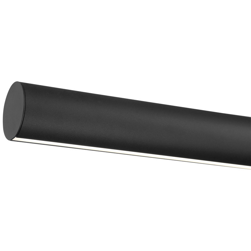 Carmel - LED Cylinder Island Light - Acrylic Lens - Dedicated LED, Matte Black
