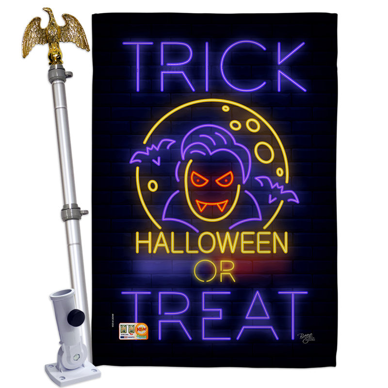 Ensemble de drapeaux d'Halloween 40 po x 28 po Dracula