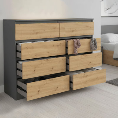 Alivia 120cm W 8 - Drawer Chest of Drawers