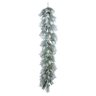 Vickerman 6'' Frosted Ansell Pine Artificial Christmas Garland, Unlit