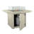 Strella 24'' H x 40'' W Polyresin Propane Outdoor Fire Pit Table with Lid-488052122