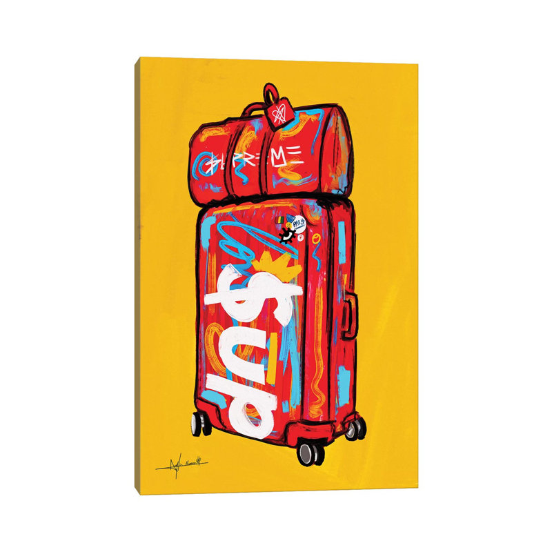 Supreme Luggage I by Nuwarhol - Wrapped Canvas Graphic Art Print, 30.48 cm H x 45.72 cm W