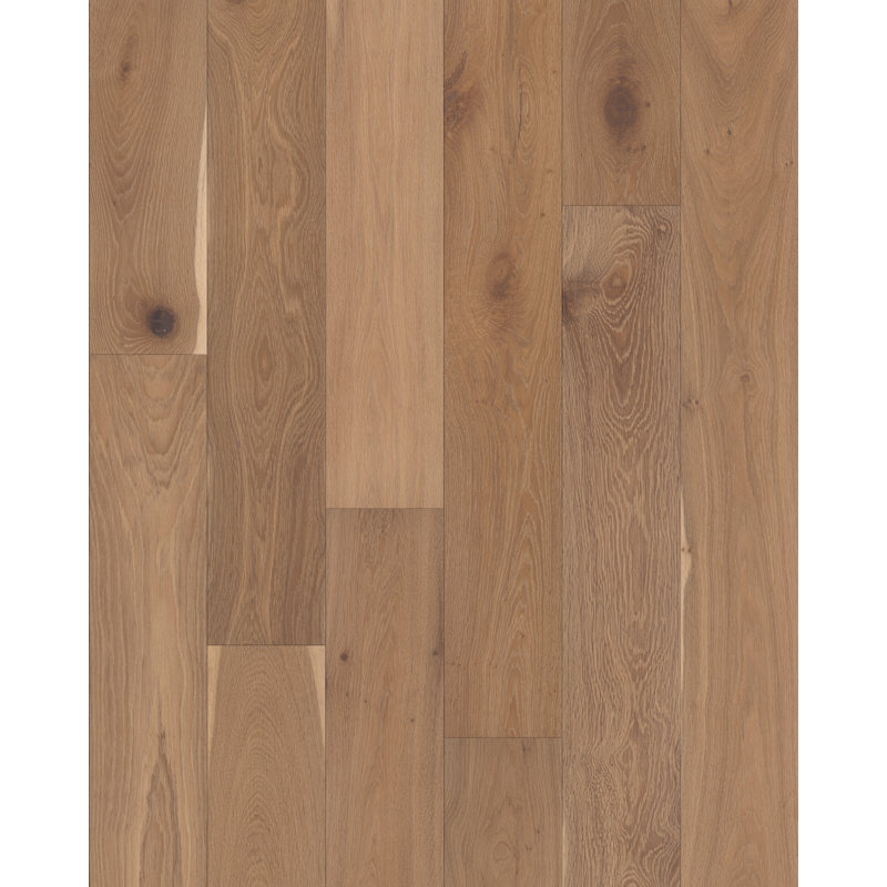 Parquet en bois d'ingénierie brossé filaire, Blanc
