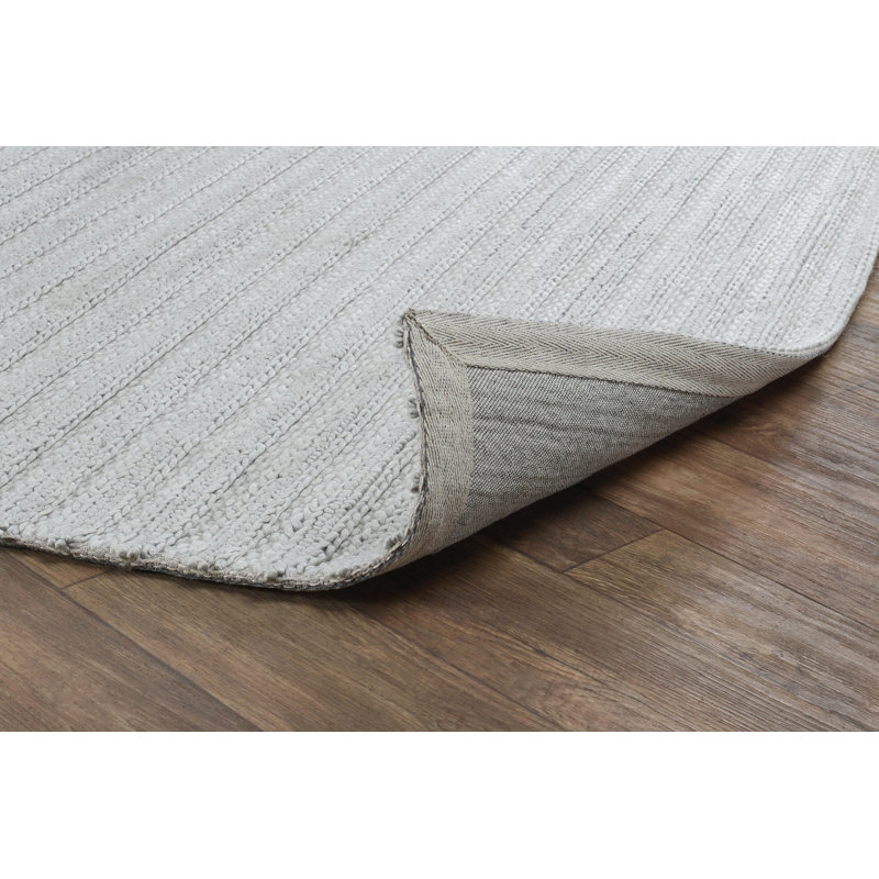 Tapis gris zone handwoven Molimo, Rectangle 2 pi x 3 pi