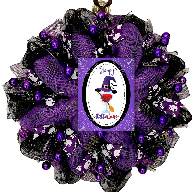 Couronne de vin d'Halloween