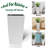 Modern Faux Rattan Square Planter 22.6in White, Large Indoor Outdoor Plastic Planter with Automatic Watering System