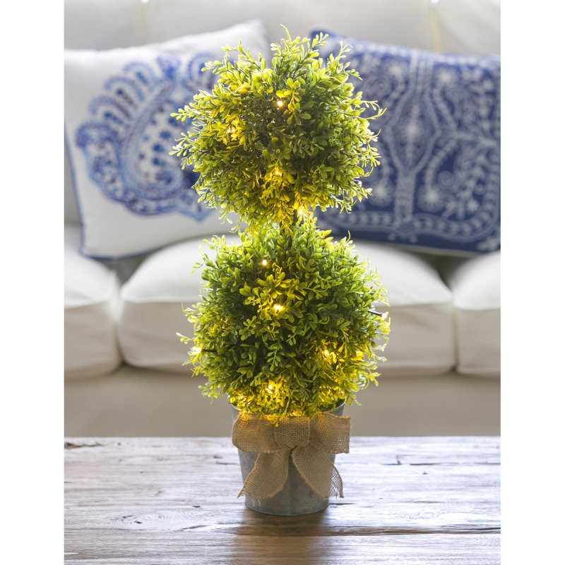Topiaire buis artificiel 20" en pot
