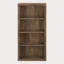 Bibliothèque, bibliothèque, étagère, 5 niveaux, H 48 po, bureau, chambre à coucher, stratifié brun, contemporain, moderne-638757631